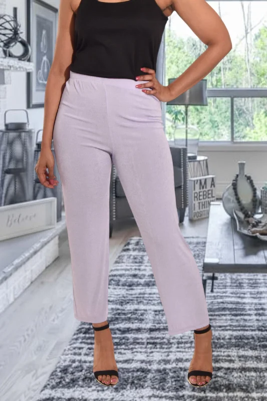 Light Lilac Elastic Pants