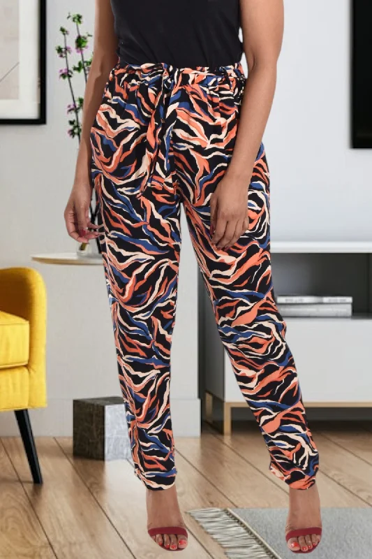 Marble Print Pocket Pants