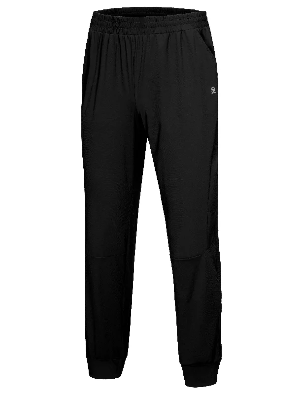 Men's Quick-Drying Running Pants, Stretch Cooling Performance with Pockets