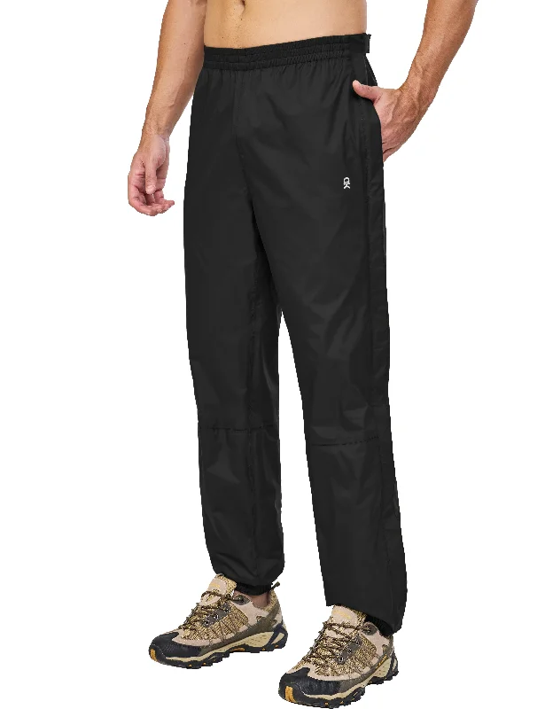 Men's Waterproof Lightweight Over Rain Pants for Hiking, Golf, Fishing