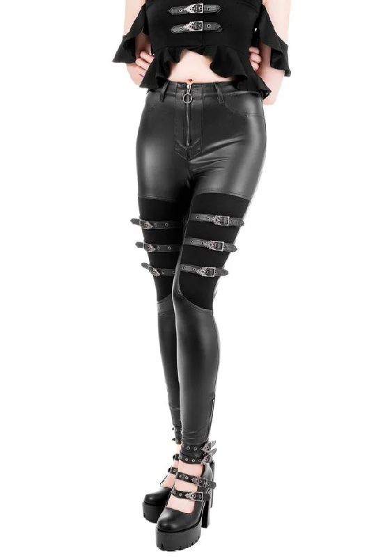 Restyle - Cathedralis Buckle Black - Pants