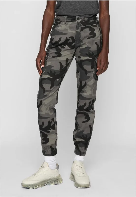 Urban Classics - Ladies High Waist Darkcamo/Black - Pants