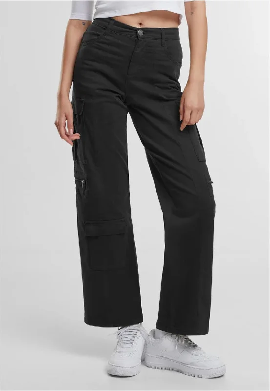 Urban Classics - Ladies Loose Utility Stretch Twill Black - Pants