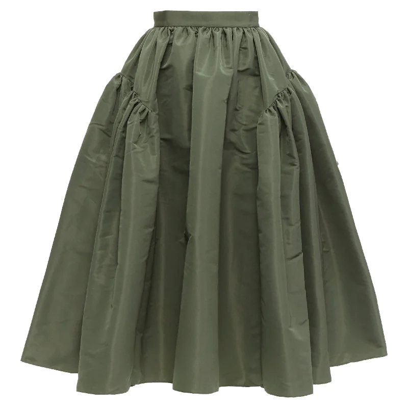 Alexander Mcqueen High Waisted Midi Full Skirt