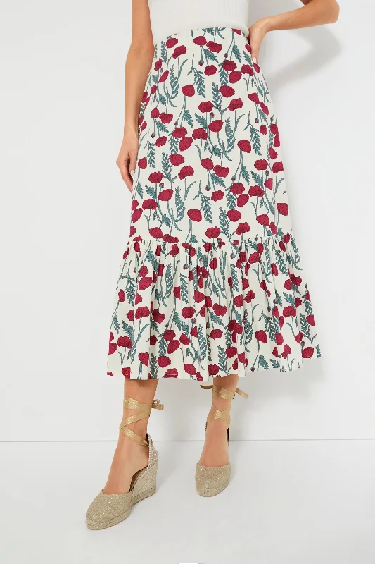 Amaryllis Floral Tanner Skirt