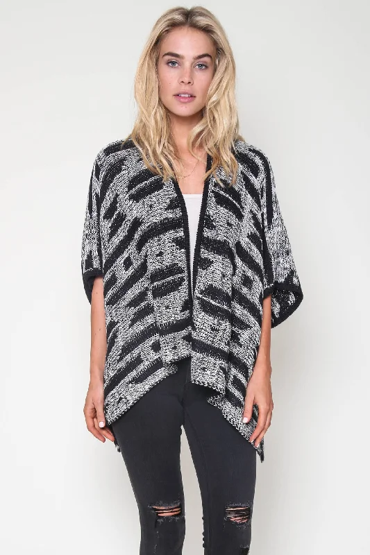 Mia Reversible Kimono in Noir