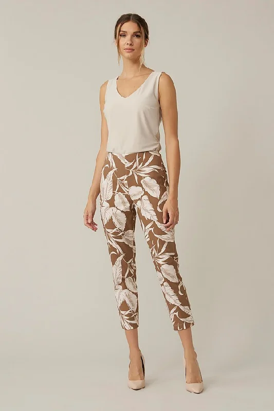 Joseph Ribkoff Palm Print Trousers