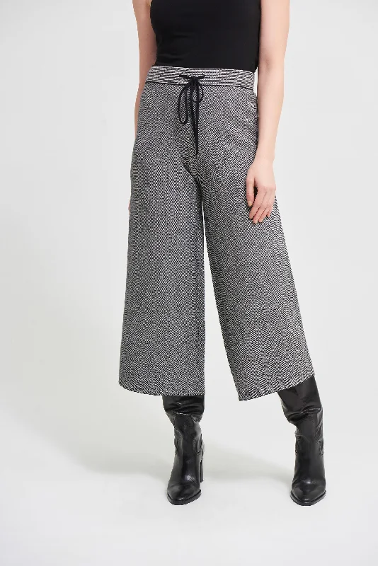 Joseph Ribkoff Houndstooth Culotte Trousers