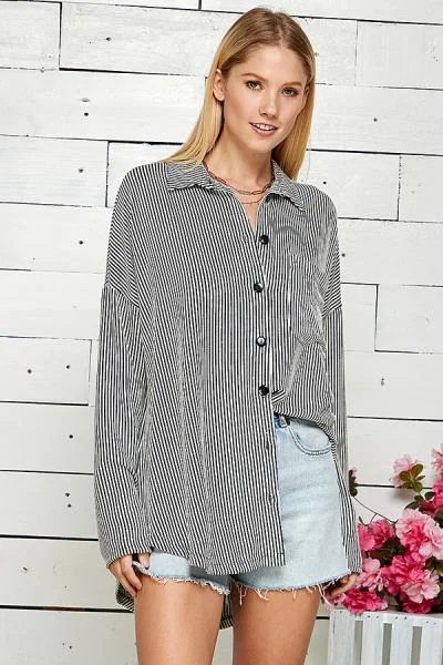 Morris Striped Button-Up