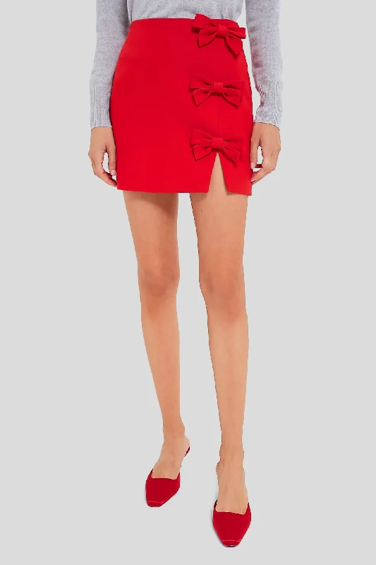 Red Bows Rochelle Mini Skirt