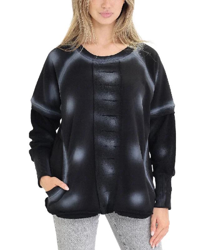 Spray Paint Fleece Top