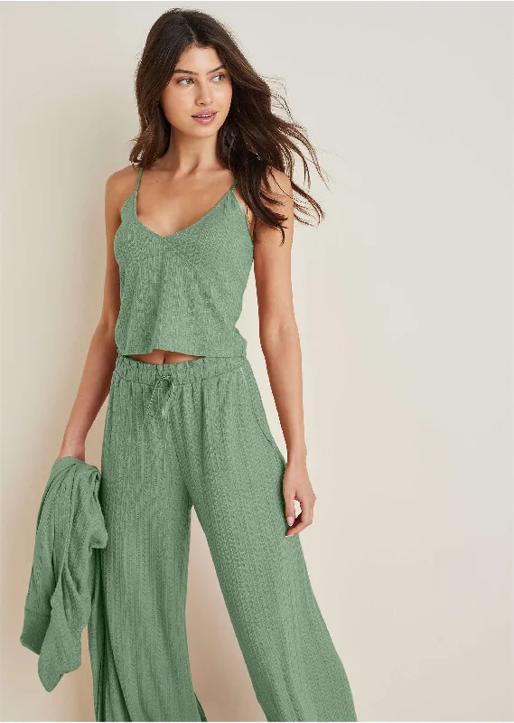 Brunch Knit 3 Piece Set - Basil