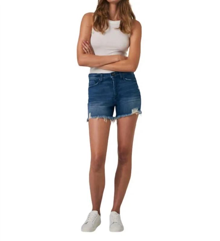 Delon High Rise Short In Lincoln Wash