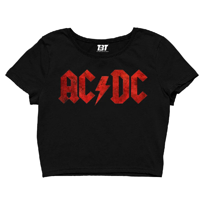 AC/DC Crop Top - Electro Rock