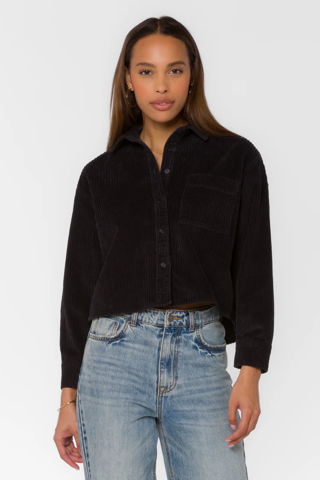 Cordelia Iron Long Sleeve Corduroy Shirt