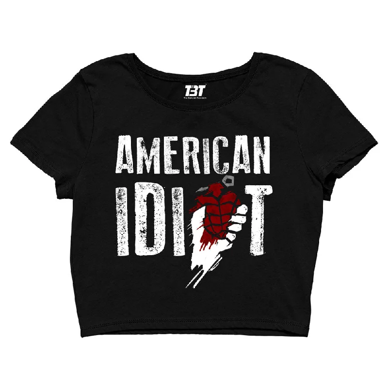 Green Day Crop Top - American Idiot