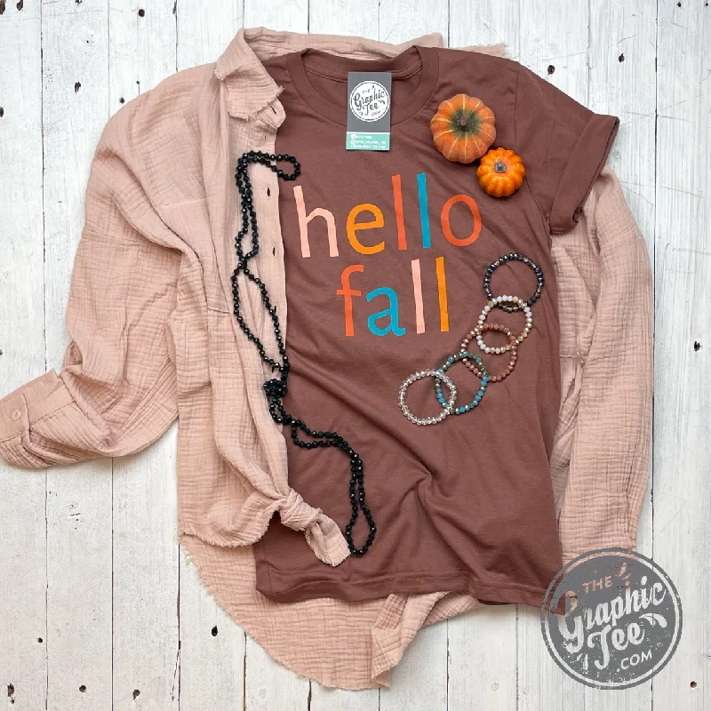 Hello Fall Crewneck Short Sleeve Tee