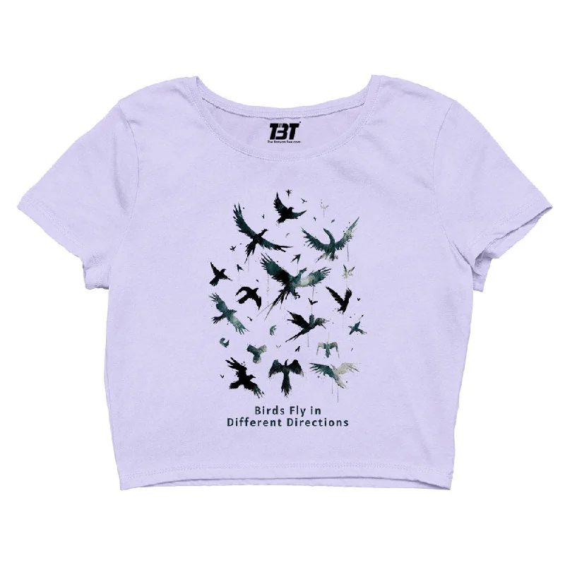 Imagine Dragons Crop Top - Birds Fly In Different Directions