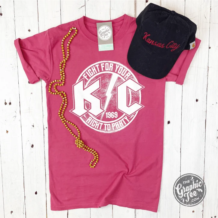 KC Rock Red Adult Unisex Short Sleeve Tee