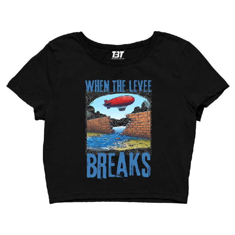 Led Zeppelin Crop Top - When The Levee Breaks