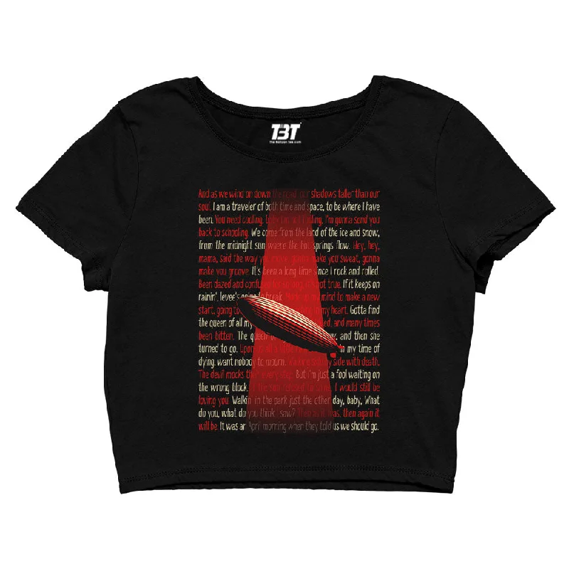 Led Zeppelin Crop Top - Zeppelin Verses