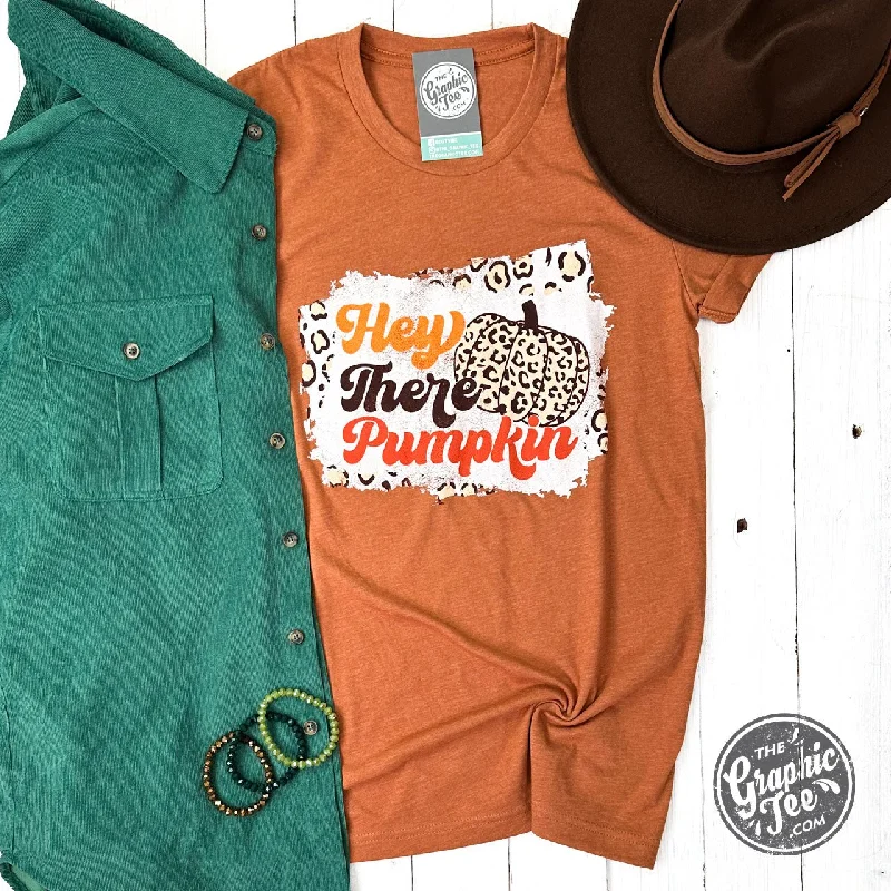 Leopard Hey There Pumpkin Short Sleeve Tee