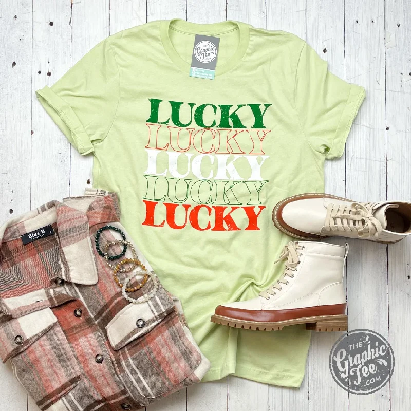 Lucky Lucky Lucky Short Sleeve Tee