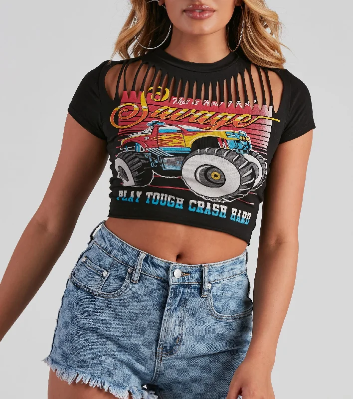 Savage Monster Truck Graphic Tee