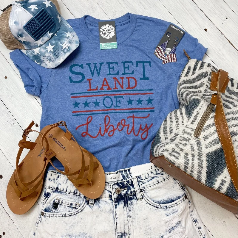 Sweet Land Of Liberty Blue Triblend Tee