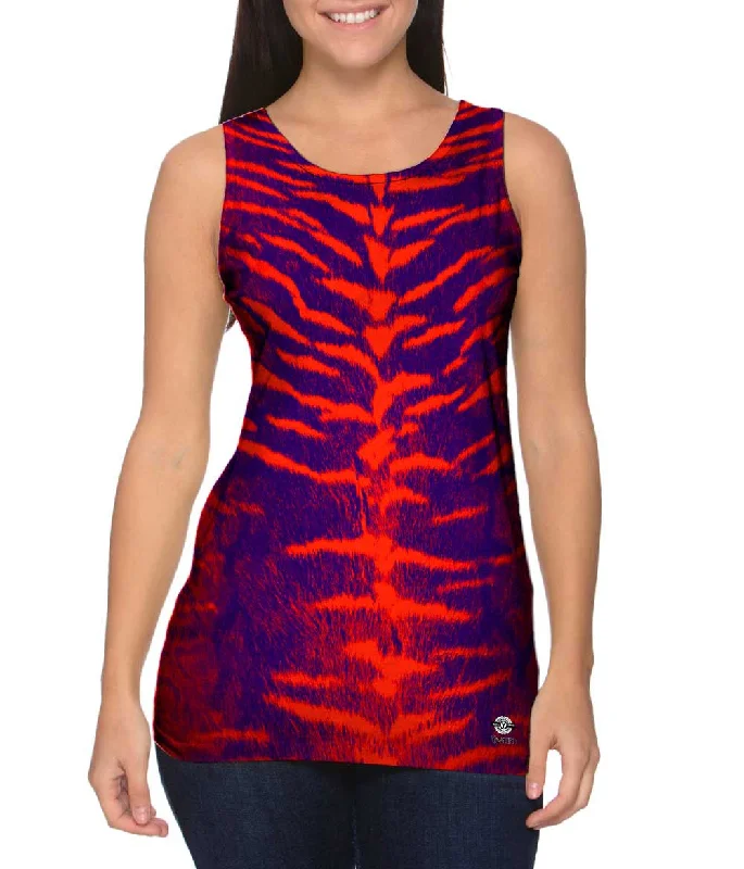 Tiger Leopard Skin Orange Purple