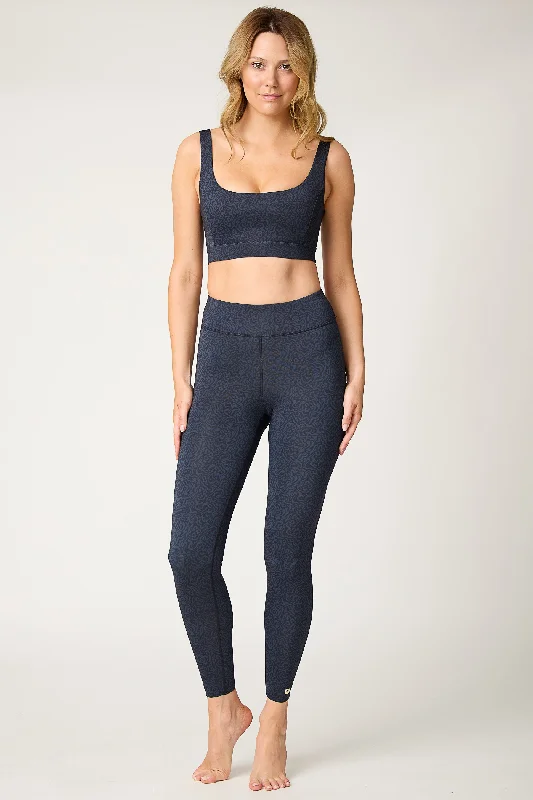 Inspiration full length legging in Navy/Black