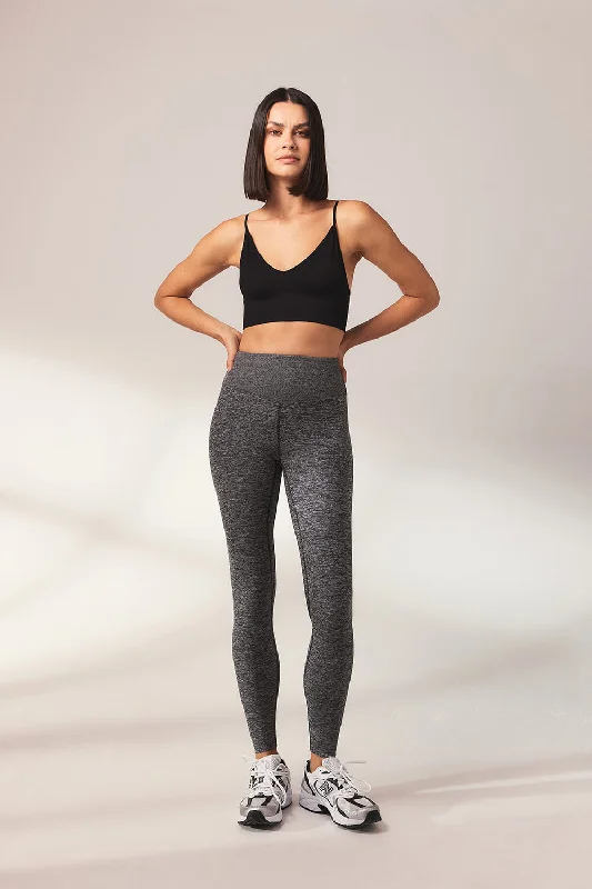 Curve Ultimate Soft-Touch High Waisted Leggings - Dark Grey Marl