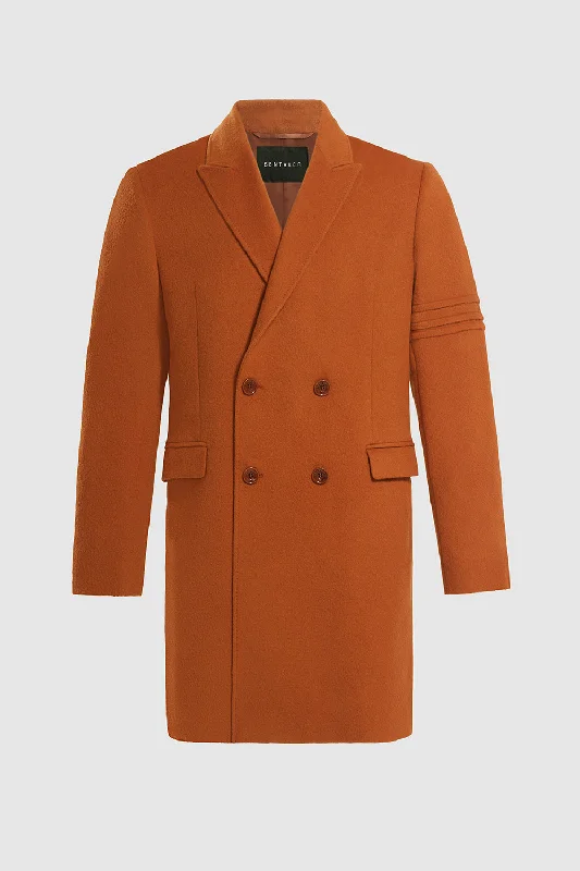 Baby Alpaca Double Breasted Overcoat