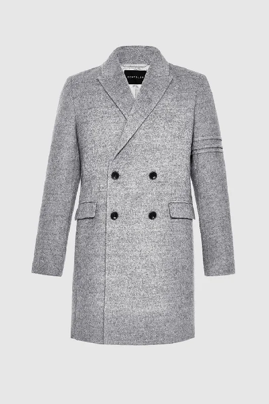 Baby Alpaca Double Breasted Overcoat