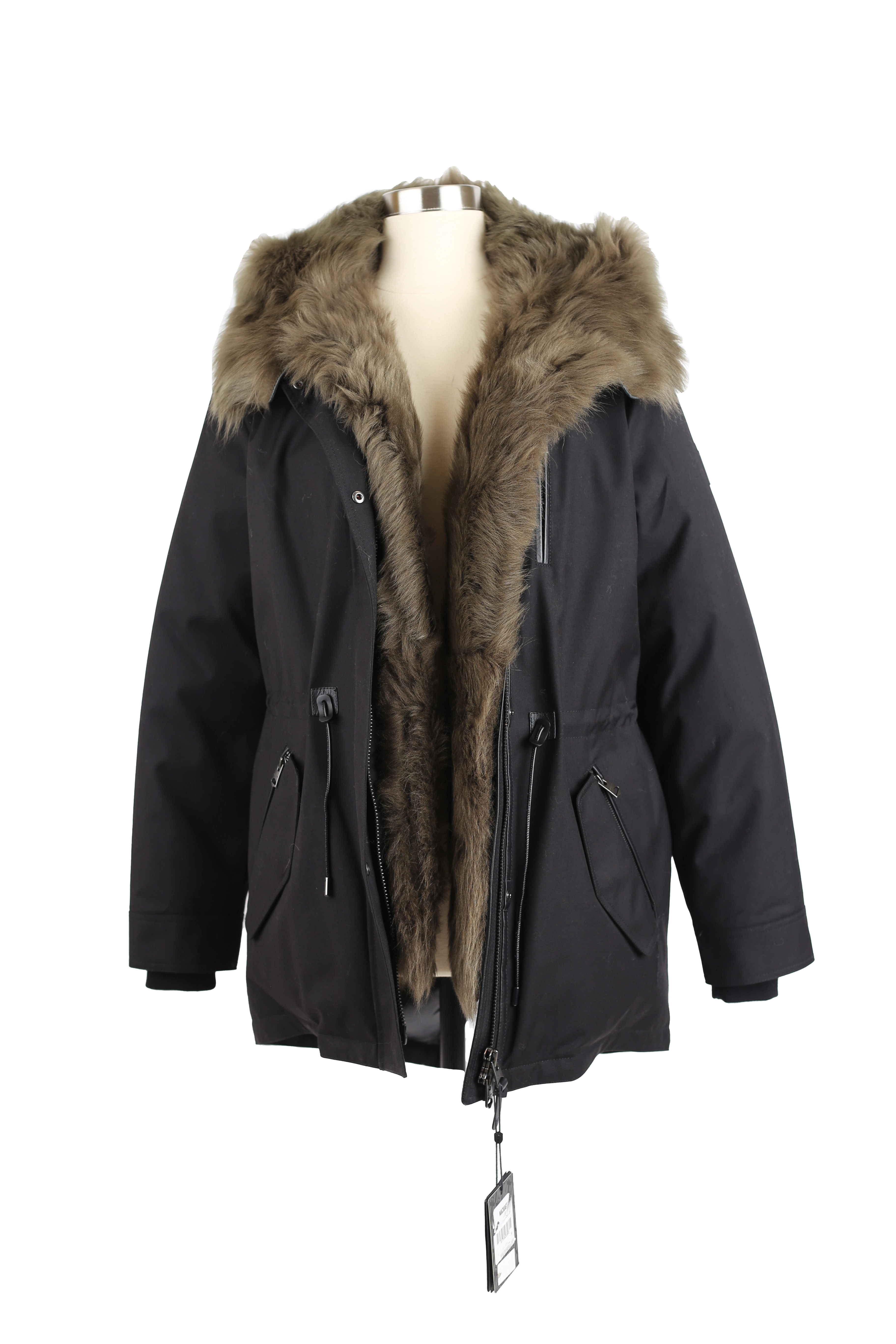 Charlene Down Parka - Removable Fur Hood & Bib