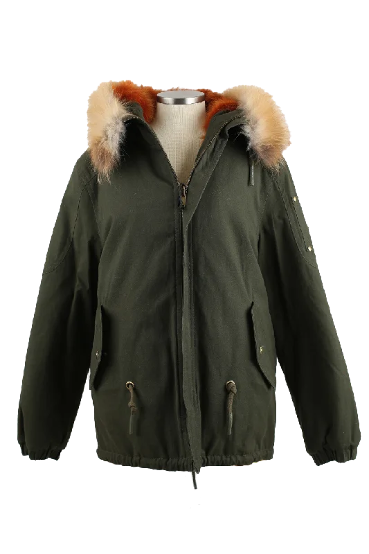 Saint Fabien Reversible Cotton Fur Lined Parka