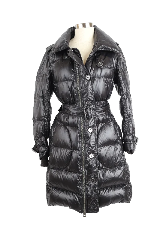 Glossy Down Parka Coat